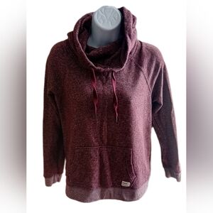 Garage Cozy Marled Knit Hoodie - Purple